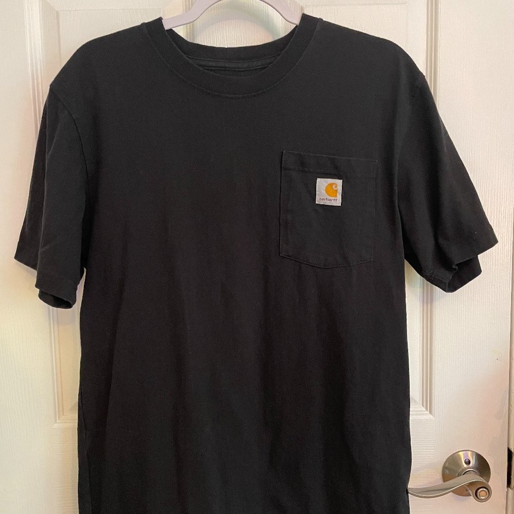 Men's Black Carhartt Pocket Tee - size S